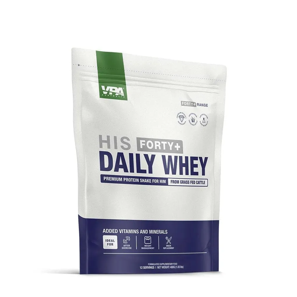 For men above 40, when is the best time to take daily whey protein powder?